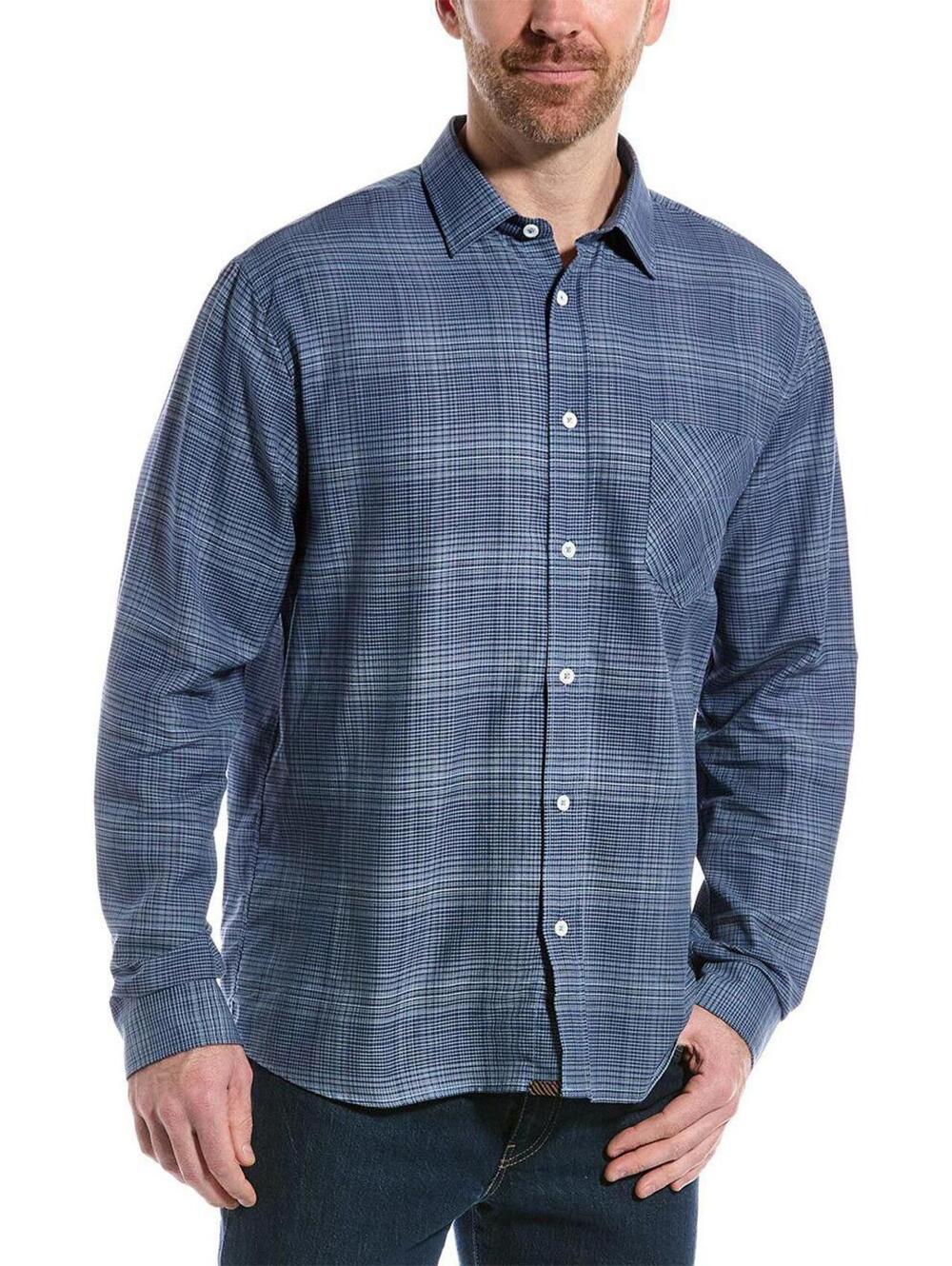 New! Billy Reid Blue Tuscumbia Shirt - XXL